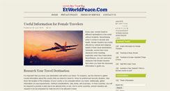 Desktop Screenshot of etworldpeace.com